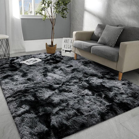 Christmas Cruel Summer Solid Color Fluffy Rug, 1 Count Non-Slip Soft Floor Mat for Room Decor, Tuff Tufted Carpets for Bedroom, Decorative Carpet for Home Living Room, Home Decor, Fall Decor, Christmas Gifts, Christmas Decorations