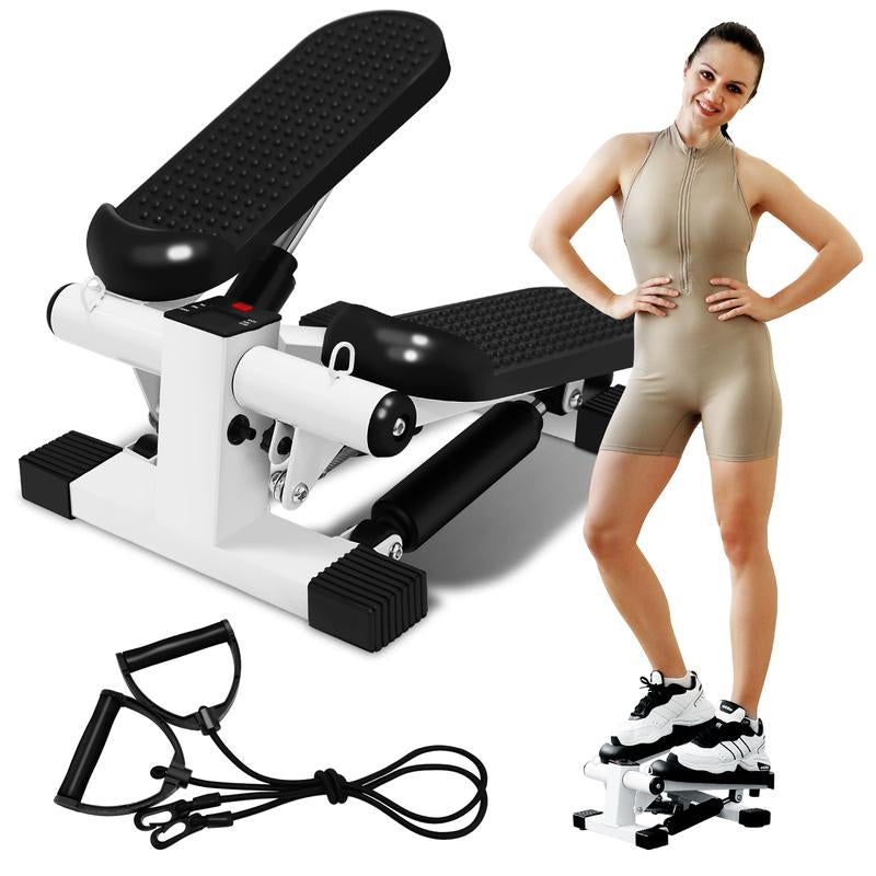 1-Zenactive Upgraded Version Mini Stepper Health & Fitness for Home Exercise Step Cardio Equipment with Digital Monitor